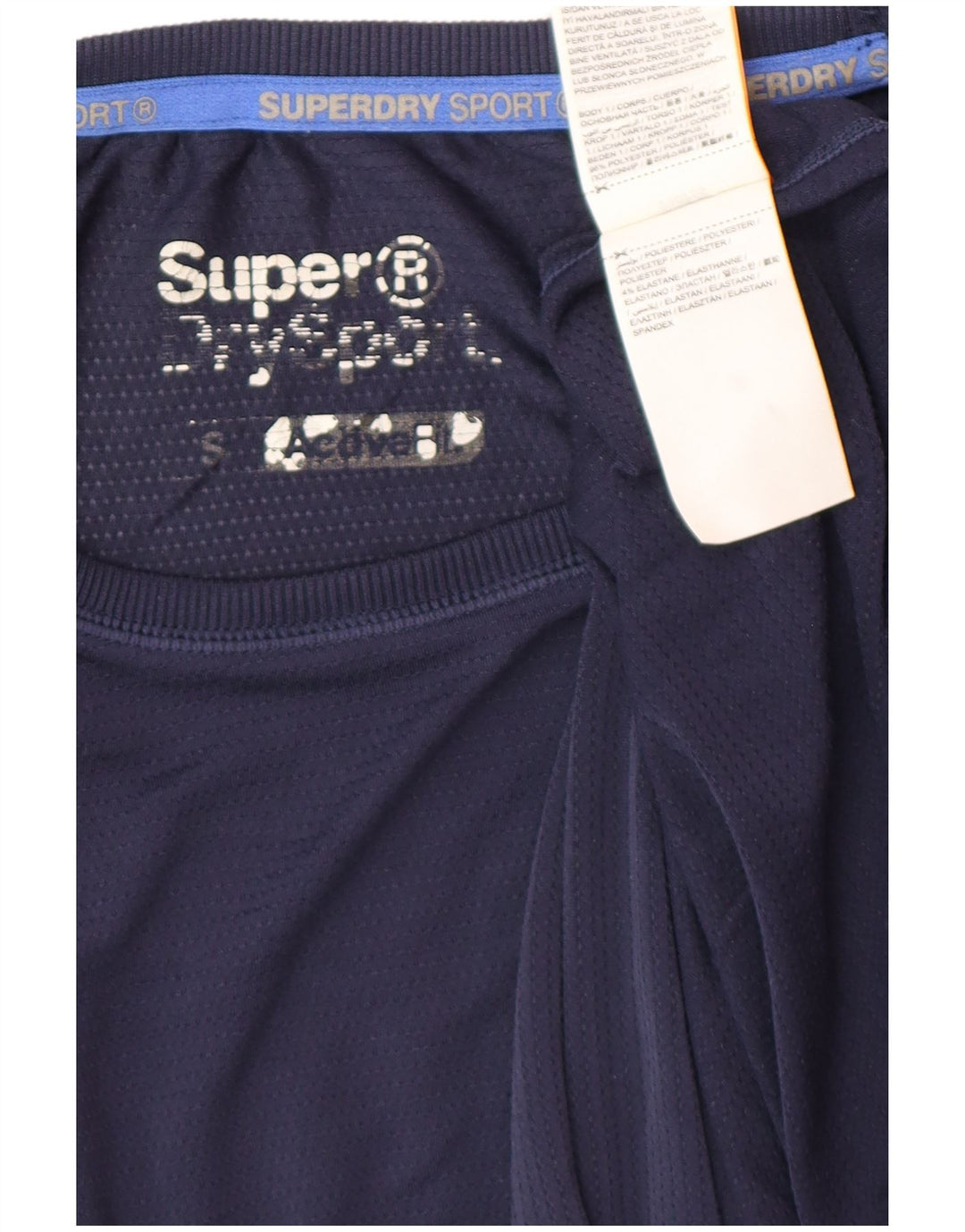 SUPERDRY Herren-T-Shirt mit Grafik, Größe S, Marineblau, Polyester