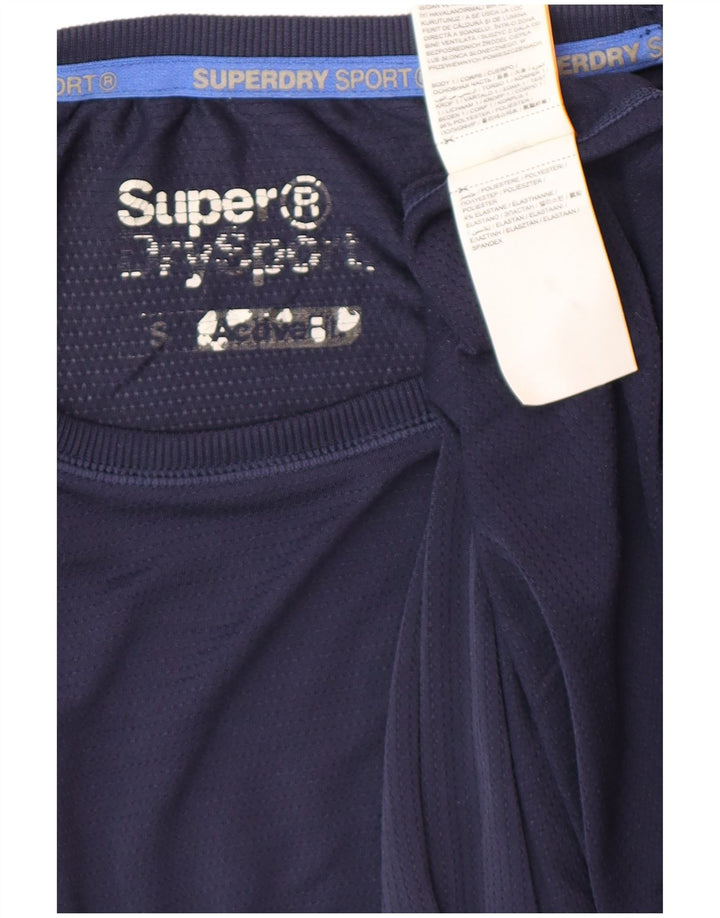 SUPERDRY Herren-T-Shirt mit Grafik, Größe S, Marineblau, Polyester