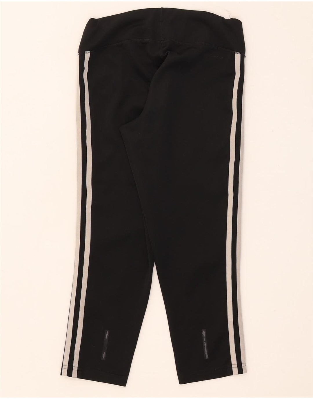 Adidas Damen Aeroready Capri Leggings UK 8/10 Small Schwarz Polyester