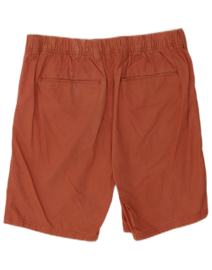 Marks & Spencer Herren Chinoshorts W34 Large Orange Baumwolle