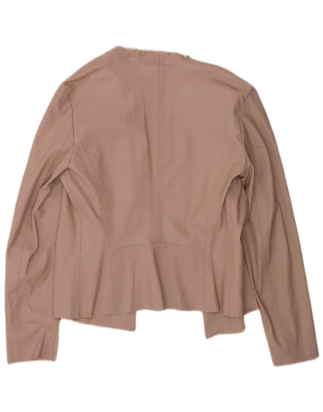 Zara Damen-Blazer aus Kunstleder, Gr. 14, Mittelrosa