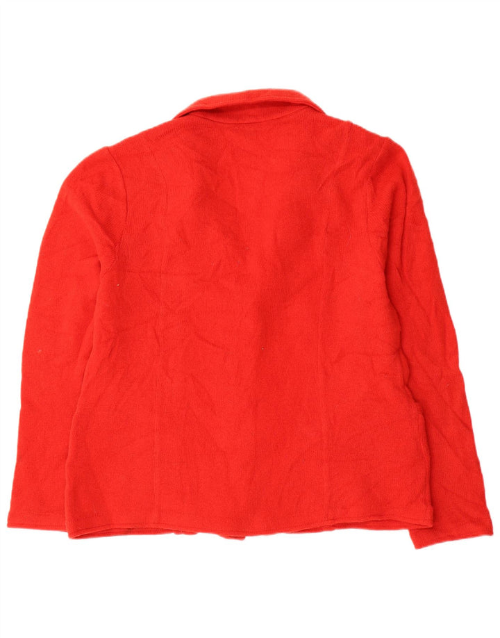 Laura Ashley Damen-Cardigan-Pullover UK 16 Große rote Wolle