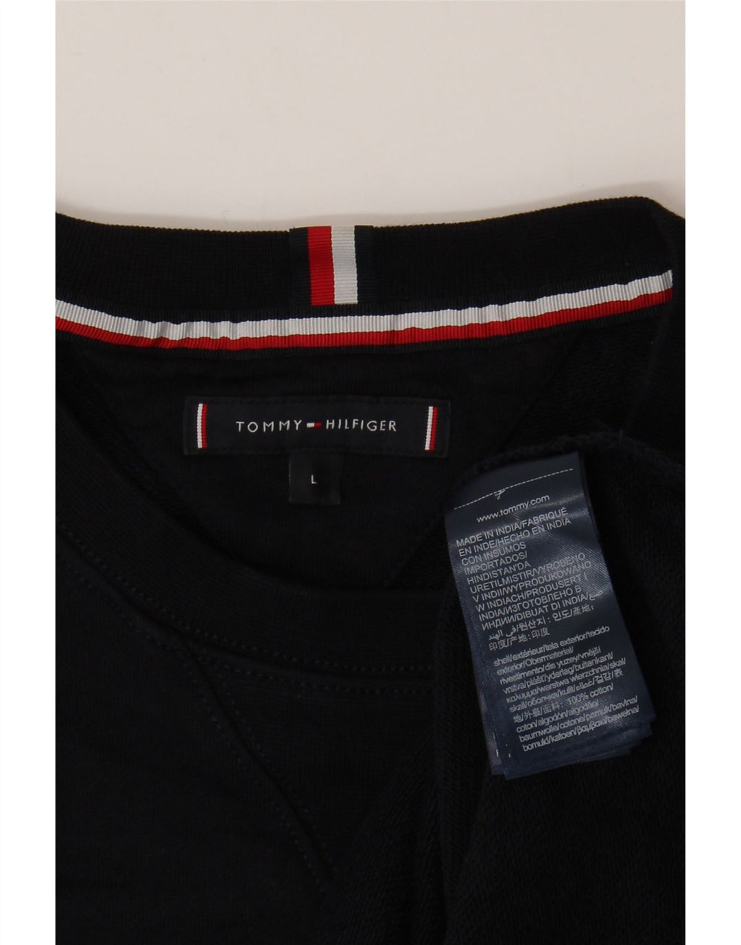 Tommy Hilfiger Herren-Sweatshirt mit Grafik, groß, marineblau, Baumwolle