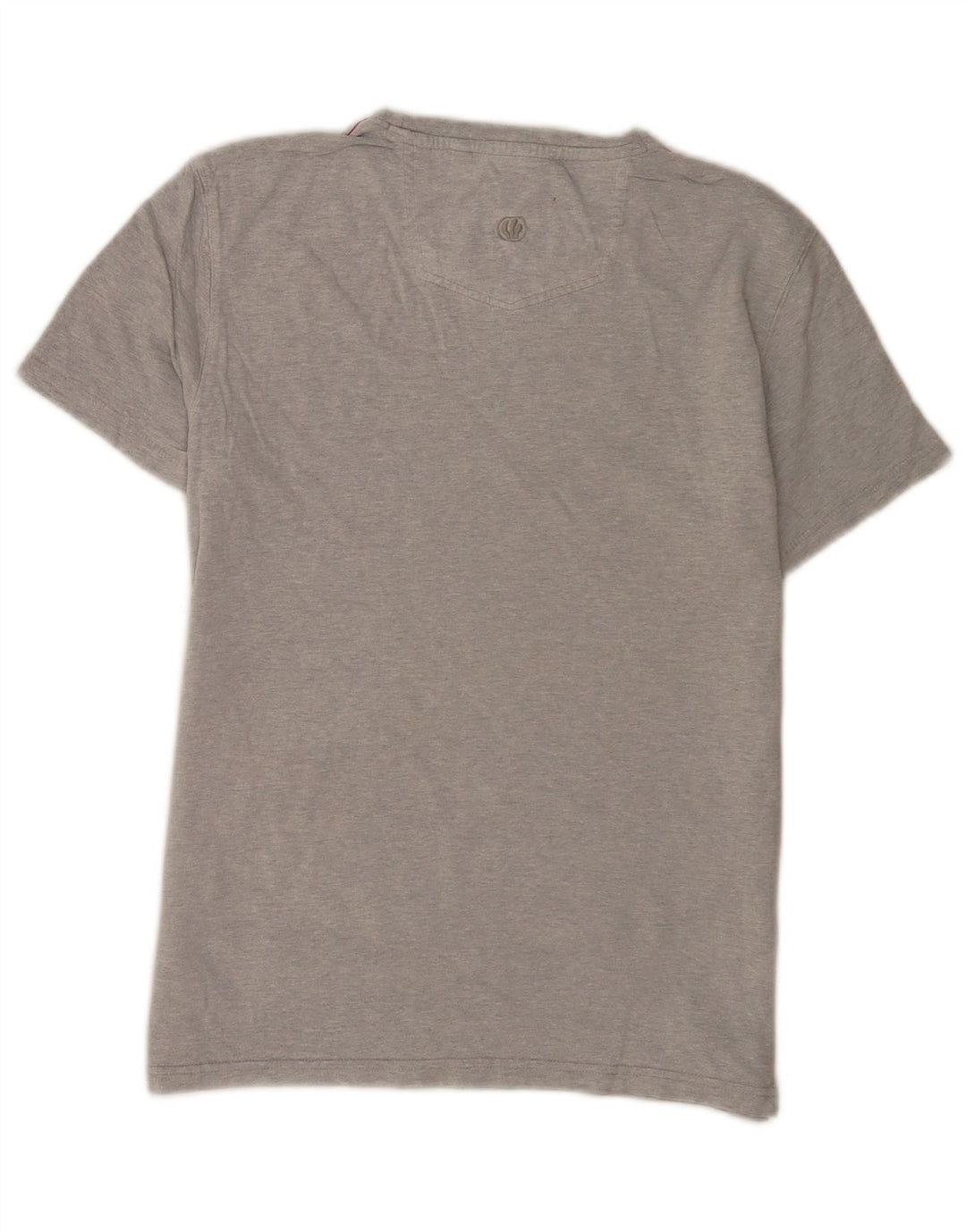 Fat Face Herren-T-Shirt mit Grafik, Größe S, grau gesprenkelte Baumwolle