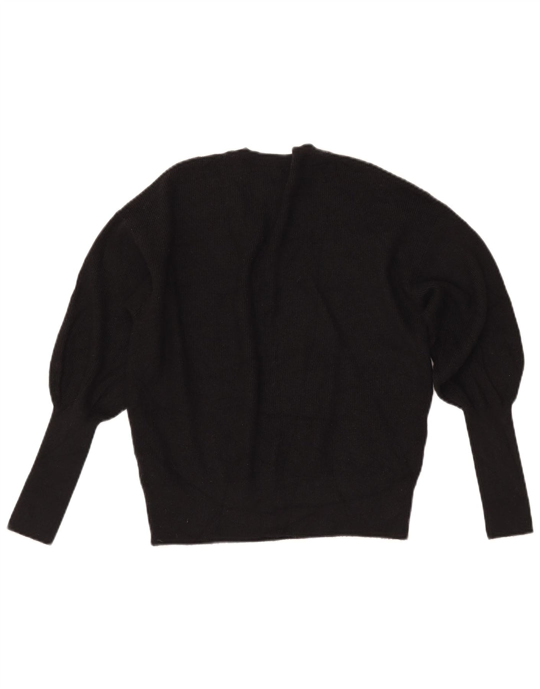 MARKS & SPENCER Damen Crop V-Ausschnitt Pullover Pullover UK 10 Small Schwarz