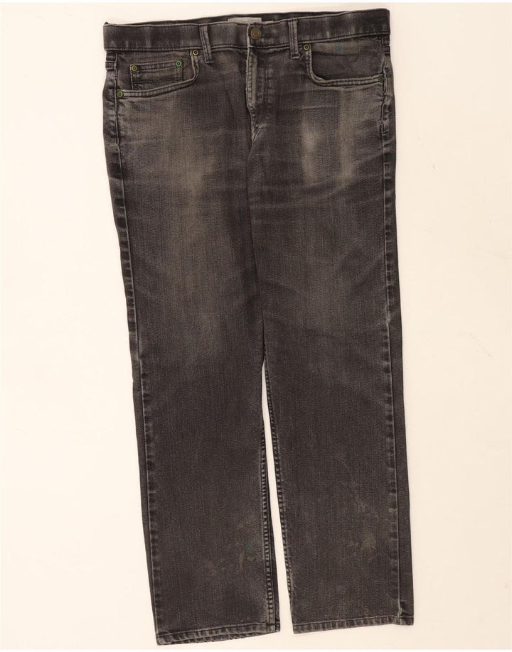 Marks & Spencer Herren-Jeans, normale Passform, gerade Passform, W34, L29, Grau, Baumwolle