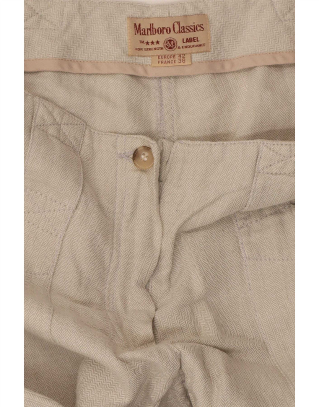 Marlboro Classics Damen Cargohose EU 42 Large W30 L30 Beige