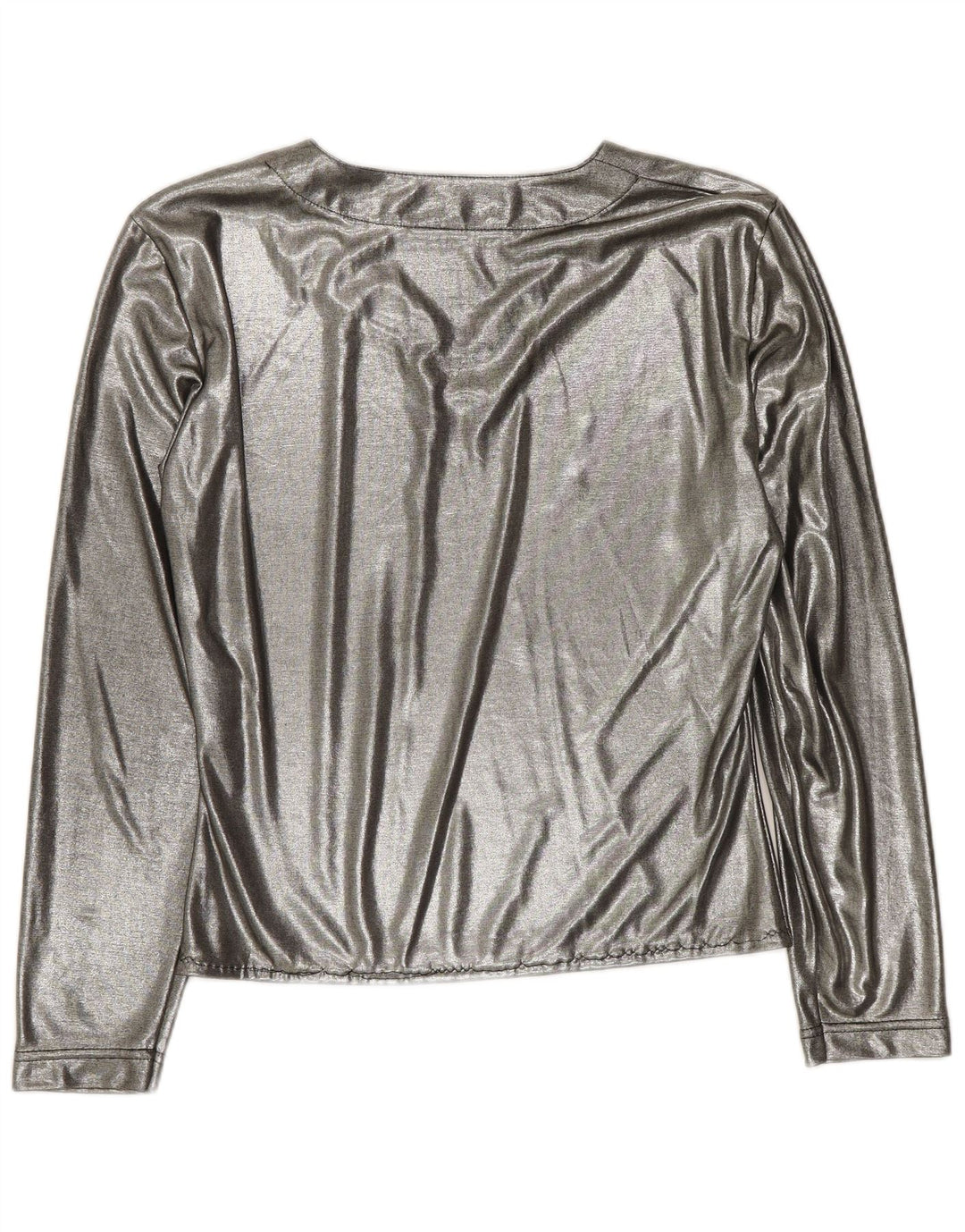 Prestige Langarm-Blusenoberteil für Damen UK 12 Mittelsilber Polyester
