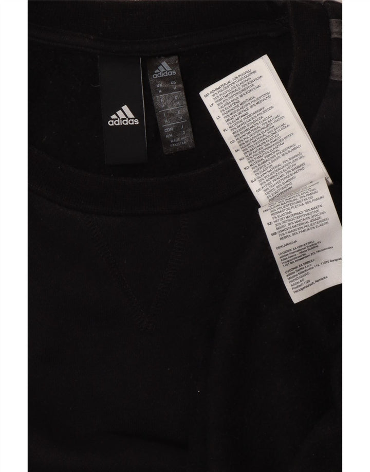 ADIDAS Herren Sweatshirt Pullover Medium Schwarz Baumwolle