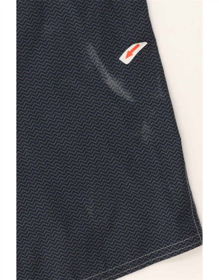 Patagonia Herren-Chinoshorts W30 Mittelmarineblaues Chevron-Polyester