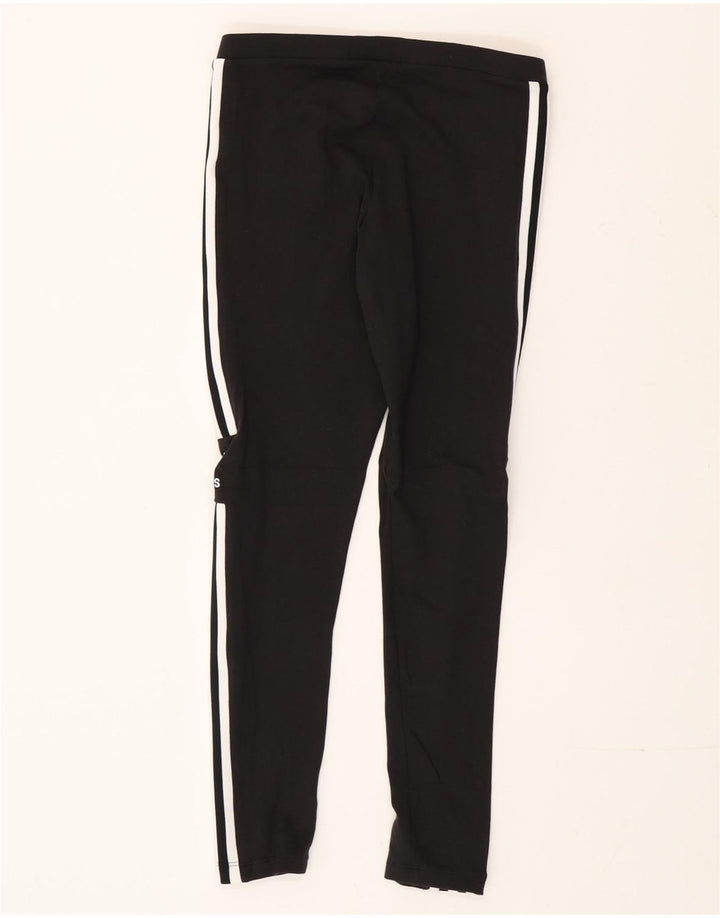 Adidas Damen Graphic Leggings UK 12 Mittelschwarze Baumwolle
