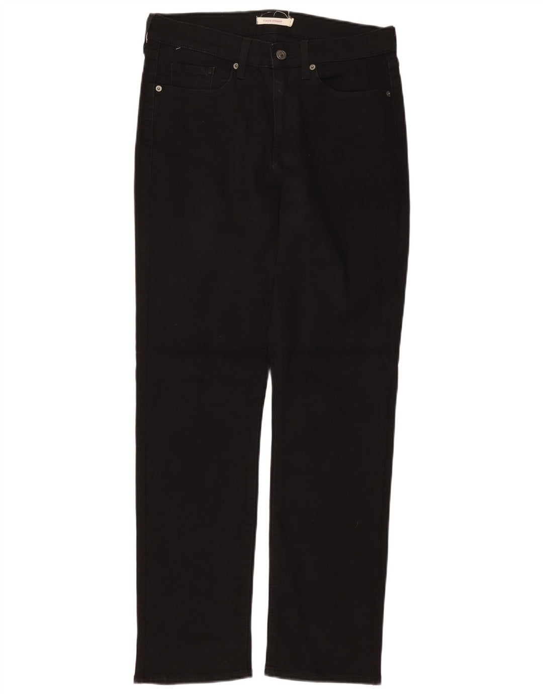 LEVI'S Damen Classic Straight Jeans W29 L32 Schwarze Baumwolle