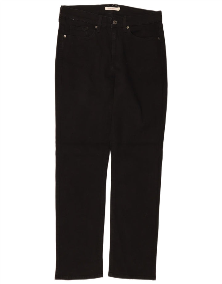 LEVI'S Damen Classic Straight Jeans W29 L32 Schwarze Baumwolle