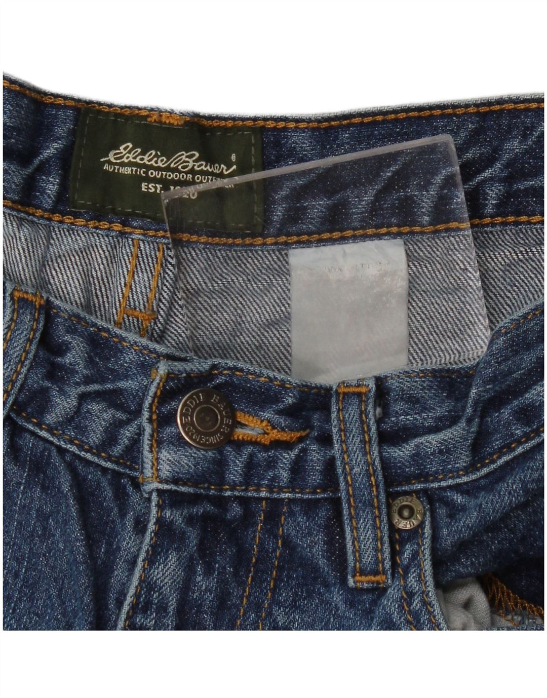 Eddie Bauer Damen Straight Jeans W30 L31 Blau