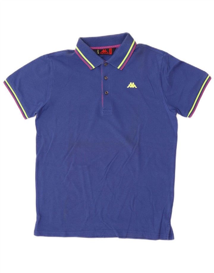 Kappa Herren Poloshirt Mittelblau gestreift