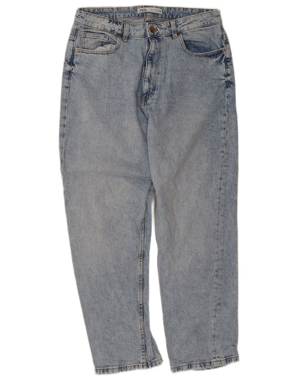 Zara Damen Tapered Jeans EU 44 XL W34 L27 Blaue Baumwolle