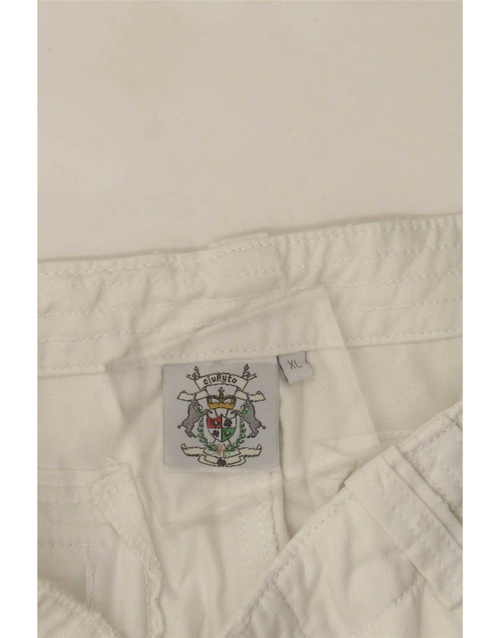 Vintage Herren Cargo Shorts XL W38 Weiß