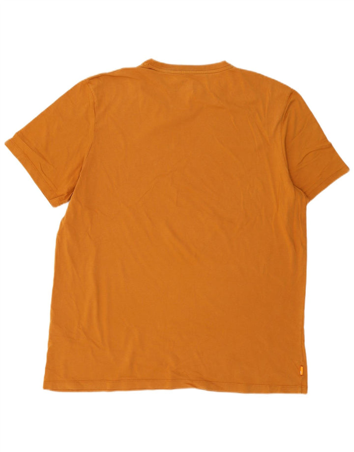 Timberland Herren Regular Fit Regular Fit Grafik-T-Shirt-Oberteil 2XL Orange Logo