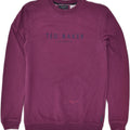 TED BAKER Mens Graphic Sweatshirt Jumper Size 2 Small Purple Cotton | Vintage Ted Baker | Thrift | Second-Hand Ted Baker | Used Clothing | Messina Hembry 