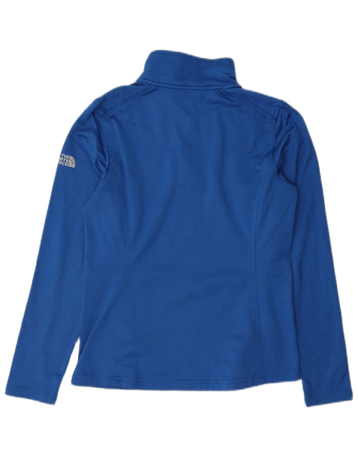 The North Face Damen-Pullover-Trainingsanzugoberteil mit Reißverschluss und Halsausschnitt, UK 10, Größe S, Blau