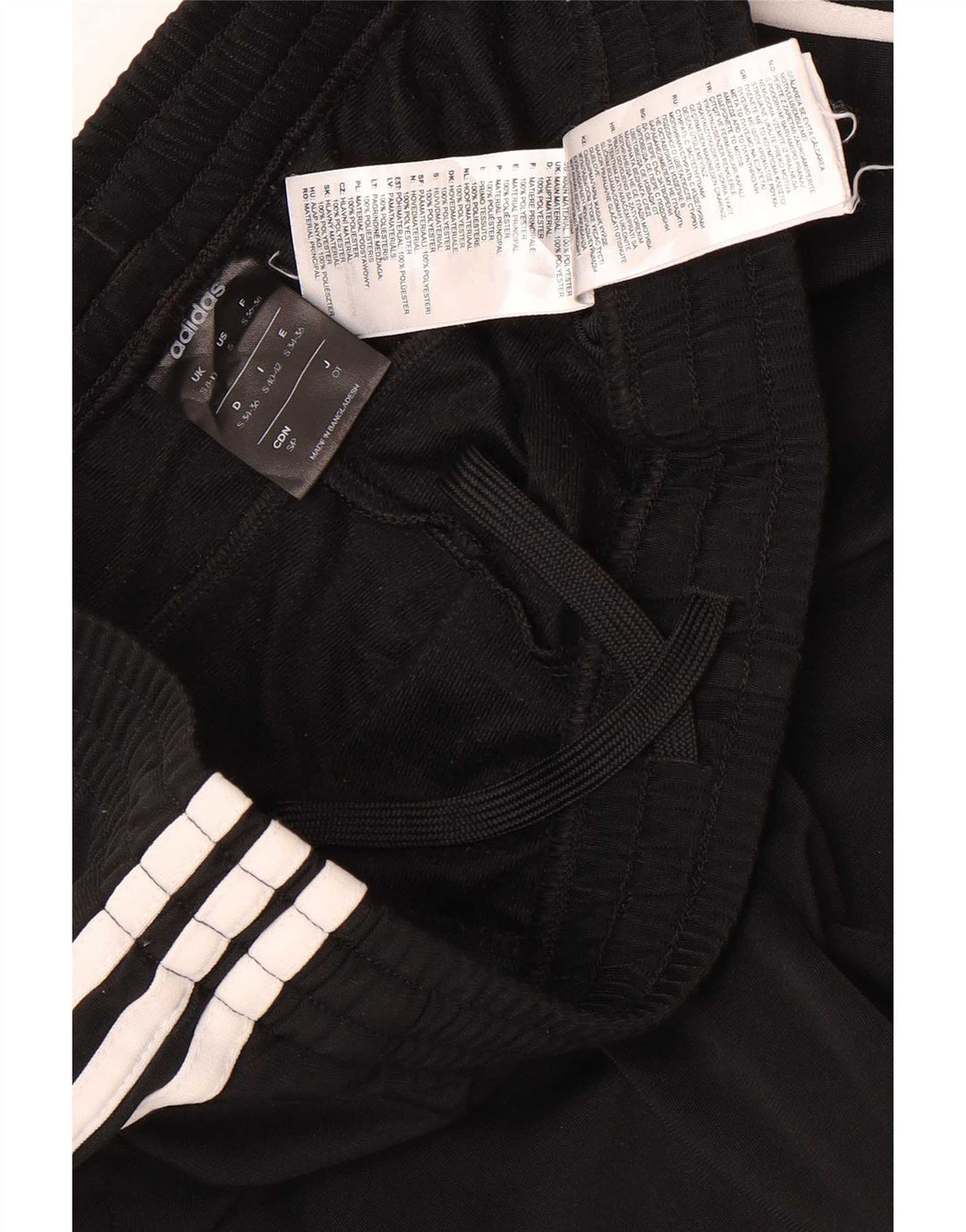 Adidas Damen Trainingshose UK 8/10 Small Schwarz Polyester