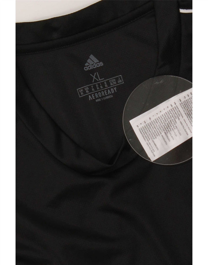 Adidas Herren Aeroready T-Shirt Top XL Schwarz Polyester