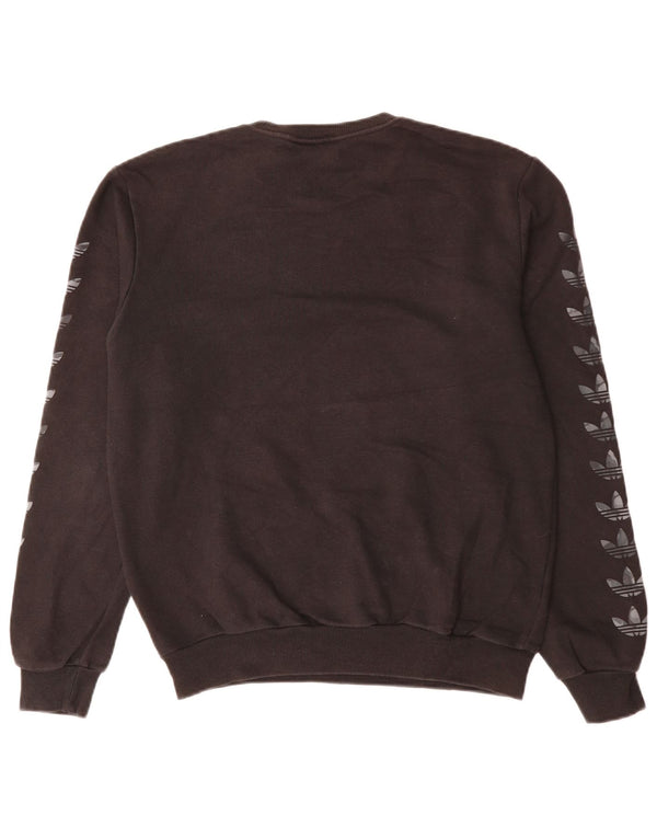 ADIDAS Herren Grafik Sweatshirt Pullover XS Schwarz Baumwolle