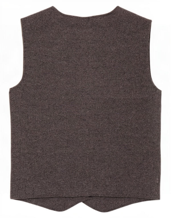 Zara Damen Strickweste UK 12 Mittelgraues Polyester