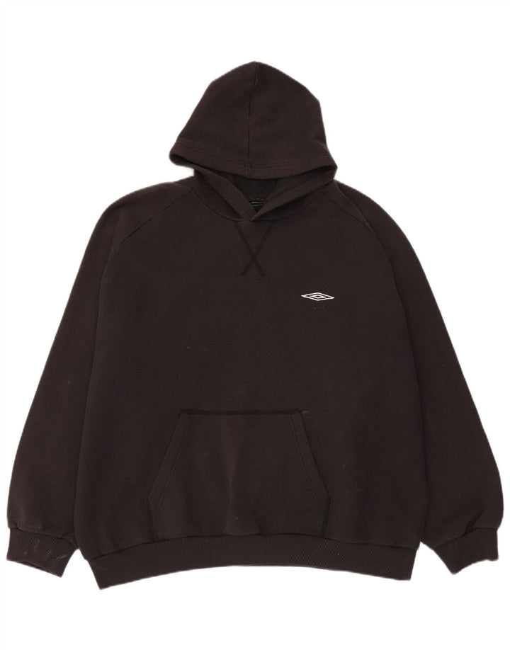 Umbro Damen Übergroßer Kapuzenpullover UK 20 2XL Schwarz Polyester