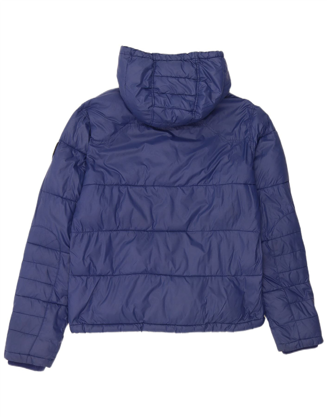 Diesel Herren-Jacke mit Kapuze, gepolstert, UK 44 2XL, blaues Nylon