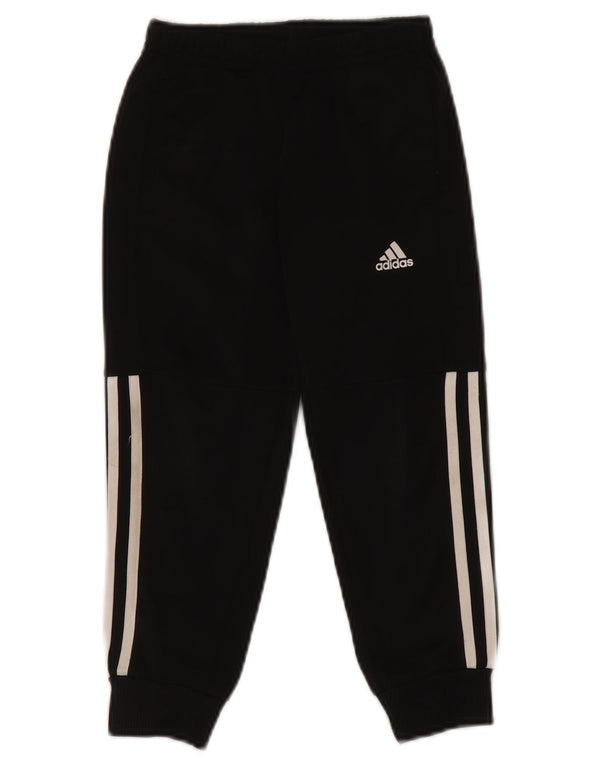 ADIDAS Jungen-Trainingshose, Jogginghose, 4–5 Jahre, schwarzes Polyester