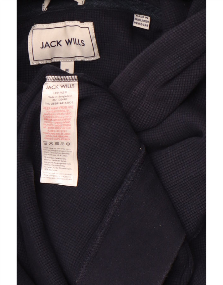 JACK WILLS Herren-Kapuzenpullover aus Baumwolle in mittlerem Marineblau