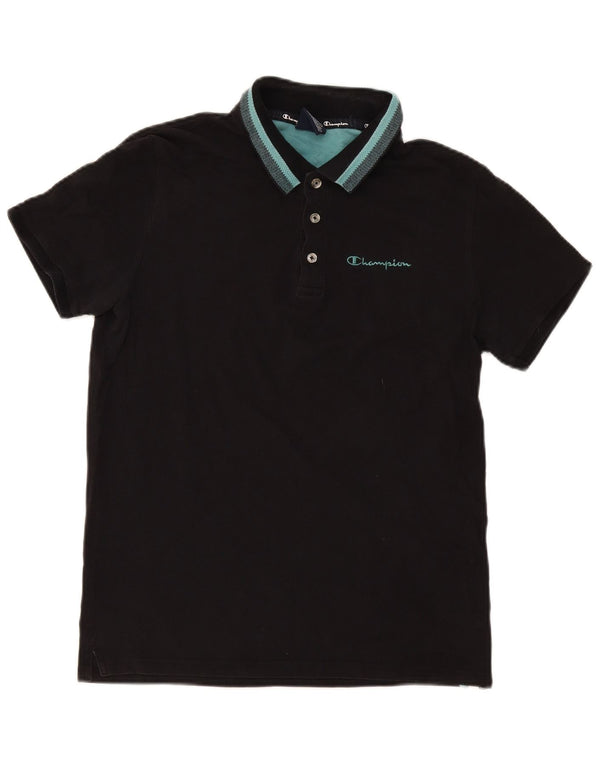 Champion Herren-Poloshirt, mittelgroß, schwarz gestreift