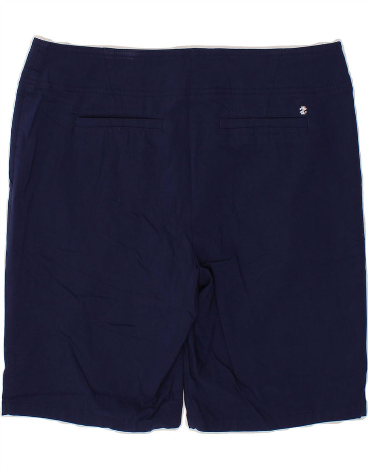 IZOD Womens Chino Shorts US 10 Large W32  Navy Blue Rayon Vintage Izod and Second-Hand Izod from Messina Hembry 
