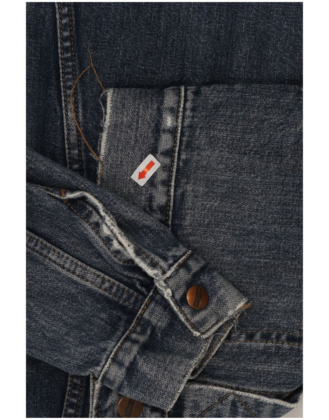 Wrangler Damen Jeansjacke UK 14 Mittelblaue Baumwolle