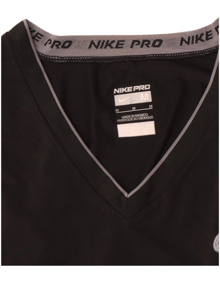 Nike Damen Weste Top UK 12 Medium Schwarz