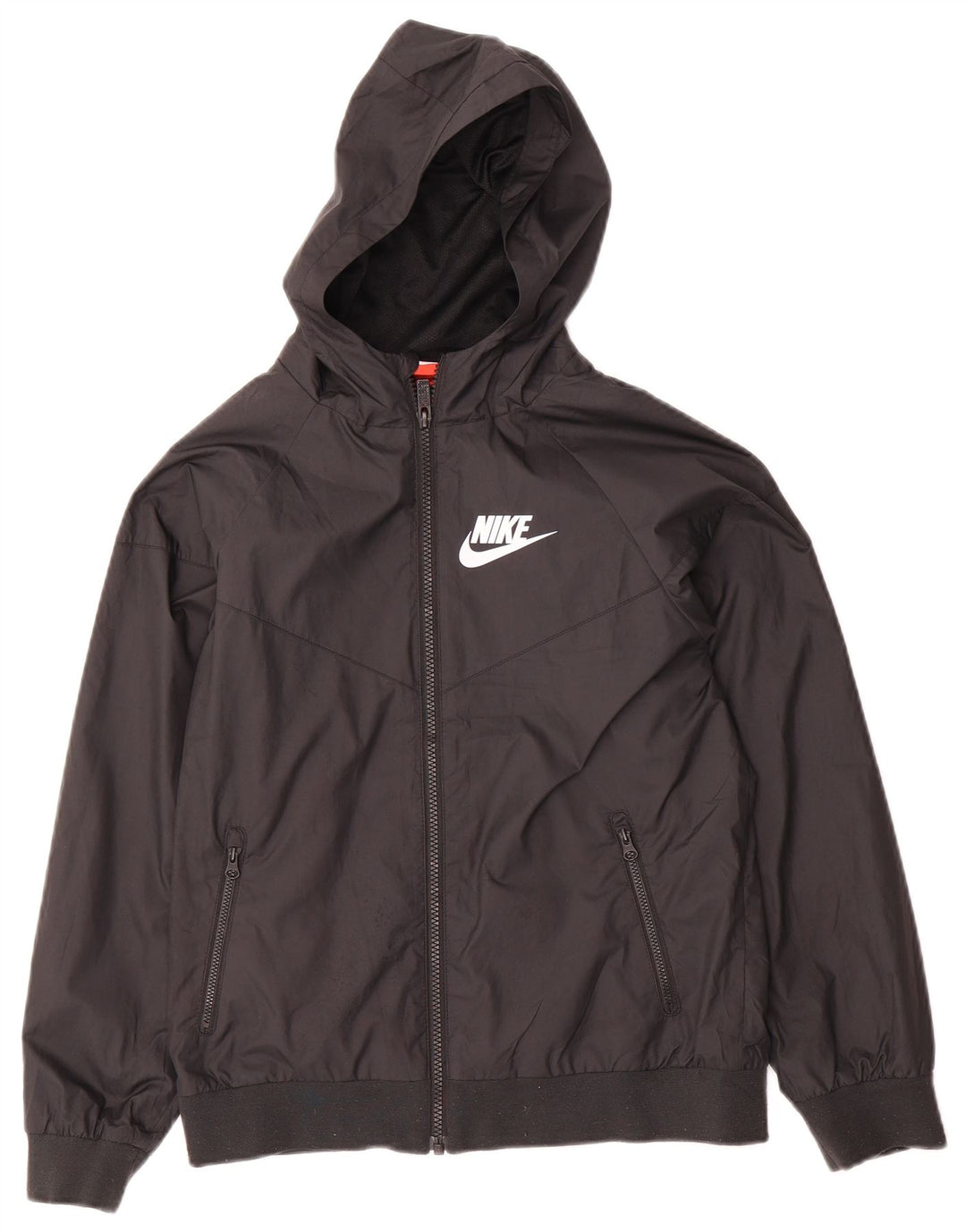 Nike Damen-Regenjacke mit Kapuze, UK 12, Mittelschwarz, Polyester