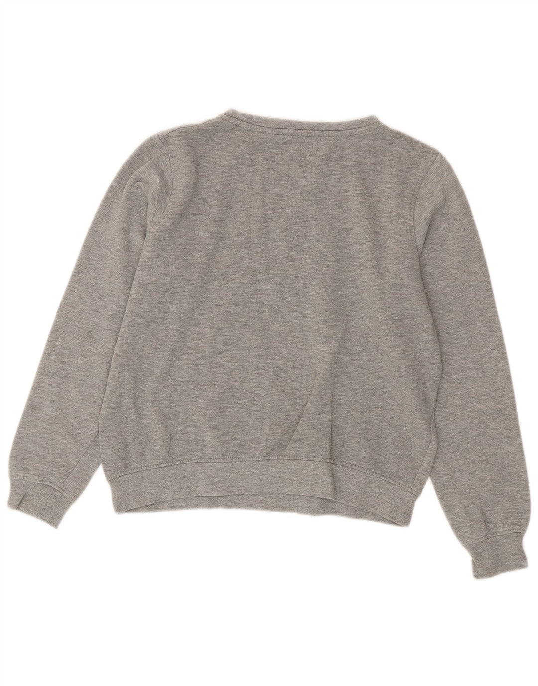 Kappa Womens Graphic Oversized Sweatshirt Pullover UK 10 Small Graue Baumwolle