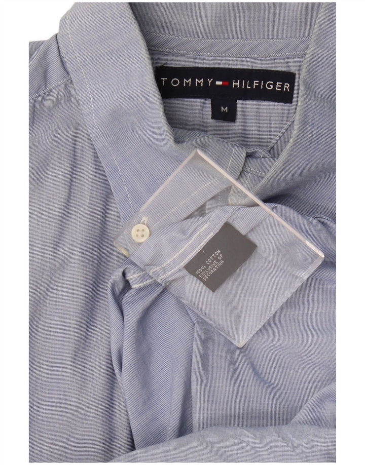 TOMMY HILFIGER Herrenhemd mittelblaue Baumwolle
