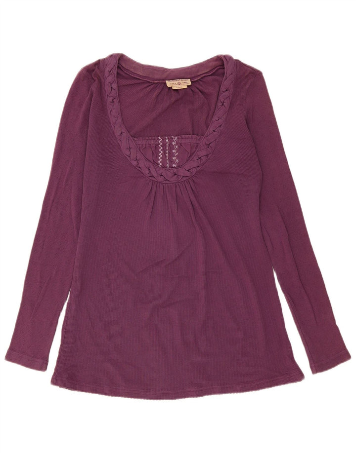 Marlboro Classics Damen Top Langarm UK 14 Large Lila