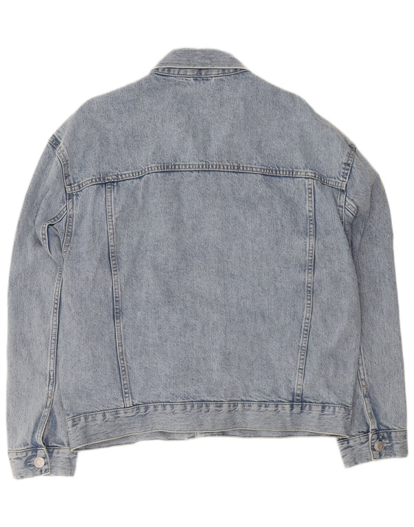 C&A Herren-Jeansjacke in Übergröße, Größe UK 40, Größe L, Blau, Baumwolle