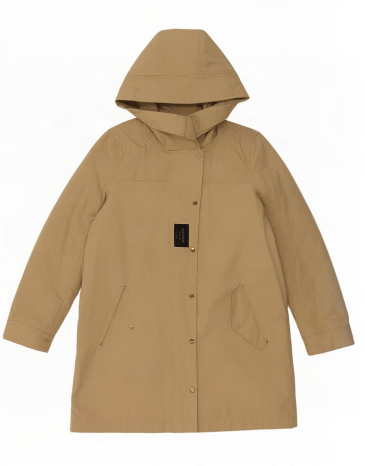 Zara Damen-Regenmantel mit Kapuze, UK 14, mittleres Khaki, Polyester