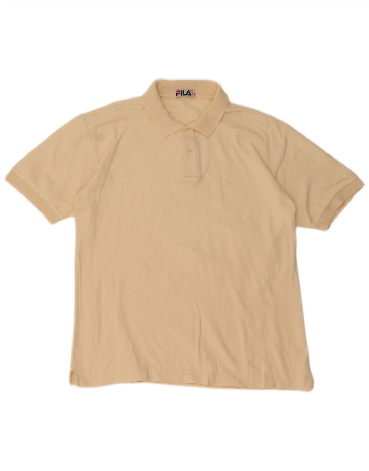 Fila Herren Poloshirt IT 52 Large Gelb