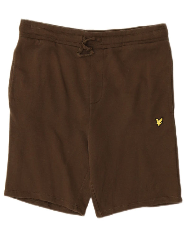 Lyle & Scott Sportshorts für Jungen, 12–13 Jahre, braune Baumwolle