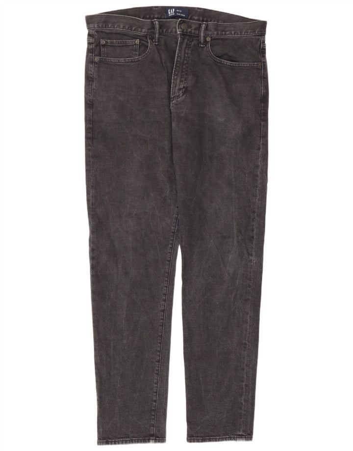 Gap Herren Slim Tapered Jeans W36 L34 Graue Baumwolle