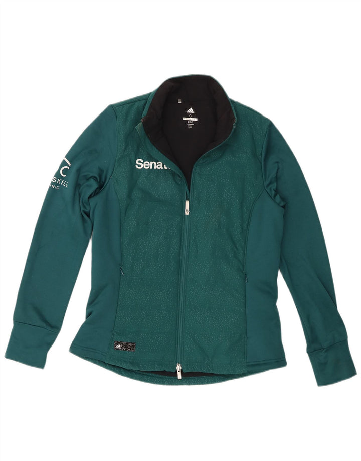 Adidas Herren-Trainingsanzug mit grafischem Oberteil, Größe S, grün, Polyester