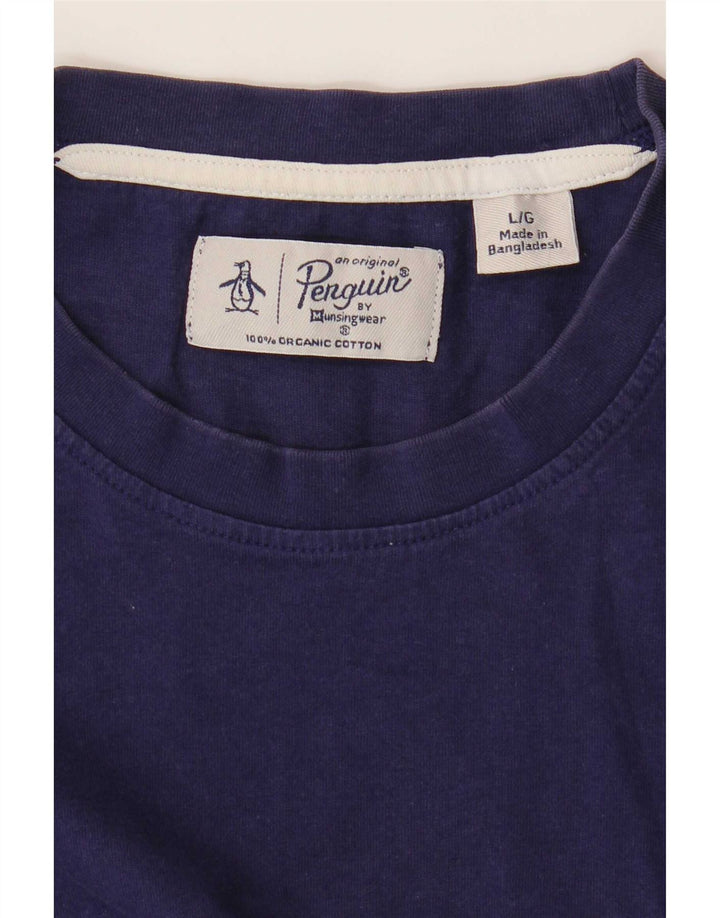 Penguin Herren-T-Shirt, groß, marineblau, Baumwolle