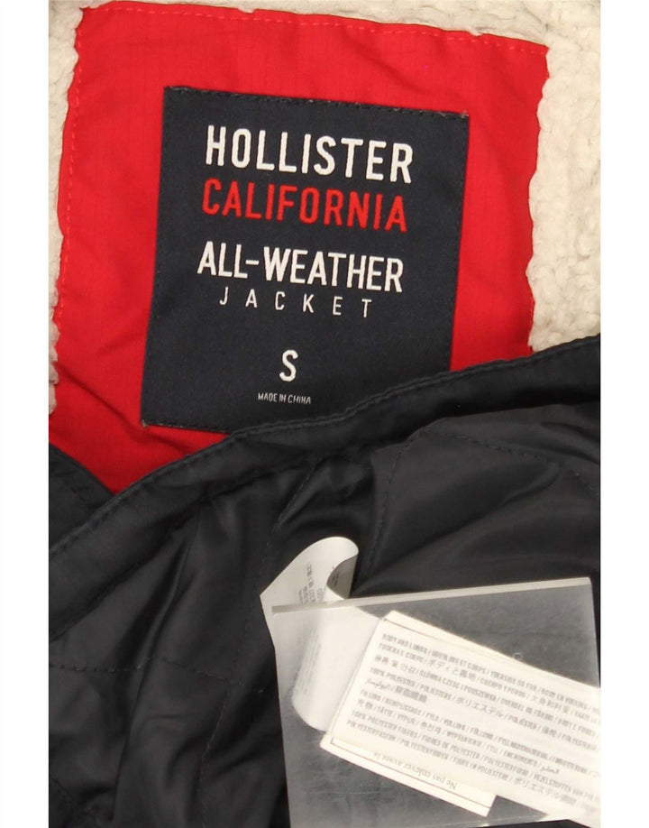Hollister Herren-Windbreakerjacke mit Kapuze, UK 36, Größe S, Marineblau, Polyester