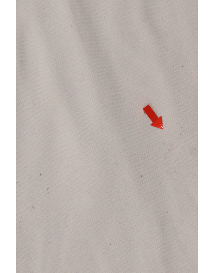 Adidas Herren-Kapuzenpullover mit grafischem Reißverschluss, mittelweiße Baumwolle