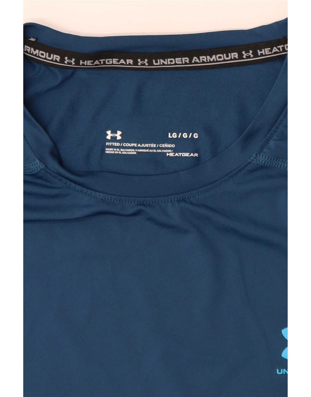 Under Armour Herren Heat Gear T-Shirt Top Large Blau